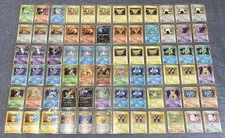 Rare Only Set Of 378 Pokémon Card The Old Back Japanese Glitter Charizard Mew