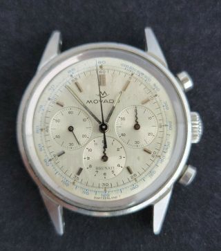 Movado M 95 Chronograph 19068 Vintage Mens Swiss Watch For Repairs