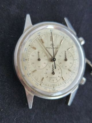 Movado M 95 Chronograph 19068 Vintage Mens Swiss Watch For Repairs 4