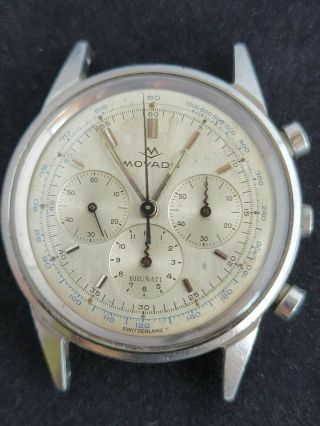 Movado M 95 Chronograph 19068 Vintage Mens Swiss Watch For Repairs 5