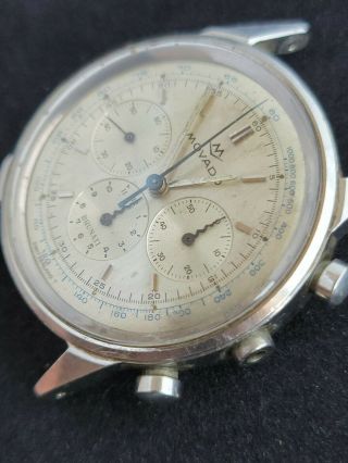 Movado M 95 Chronograph 19068 Vintage Mens Swiss Watch For Repairs 6