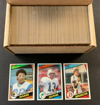 1984 Topps Football Complete Card Set Marino Elway Dickerson