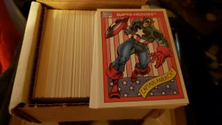 1990 Impel Marvel Universe Trading Card Complete Set Series 1: Card 1 - 162