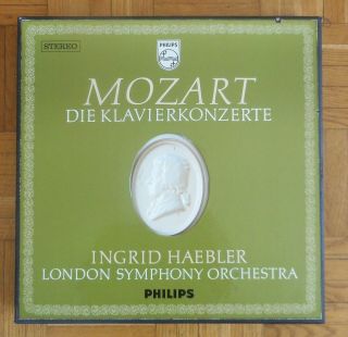 G265 Ingrid Haebler Mozart The Piano Concertos Philips 12 X Lp Stereo