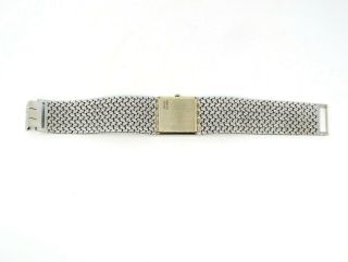 Watch Piaget Vintage 18 Karat White Gold Woven Bracelet Onyx Square Dial / Case 4
