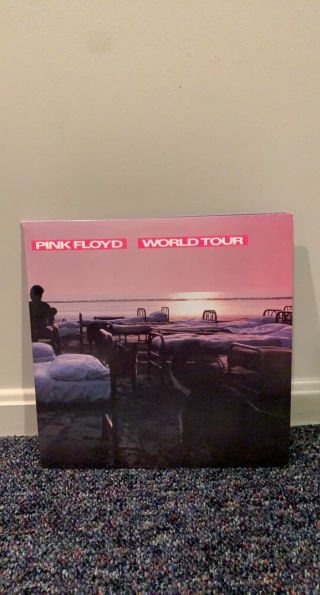 Pink Floyd “world Tour” Very Rare Vinyl Record Bootleg 3lp Pink Colored Vinyl