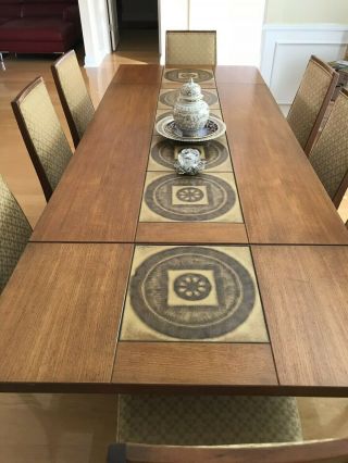 Vintage Danish Teak Gangso Mobler Dining Table with 8 chairs 2