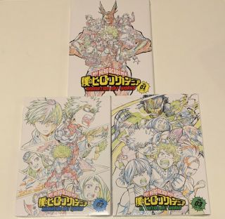 My Hero Academia Animation Art Vol.  1.  2.  3 Set Japan Anime F/s