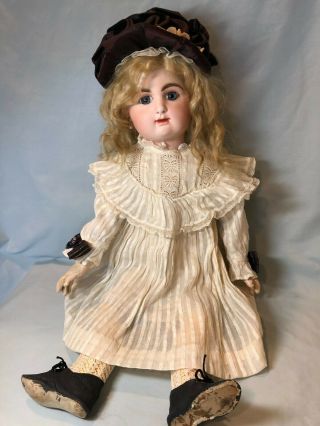 24 " Antique French Bisque Closed Mouth Bebe Doll By Rd Rabery And Delphieu