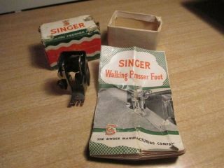 Vintage Singer Walking Presser Foot Simanco 160741 Penguin Featherweight