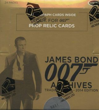 James Bond Archives 2014 Edition Card Box 24 Packs Rittenhouse
