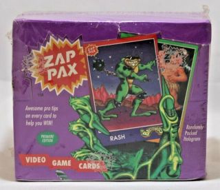 Zap Pax Video Game Card Box Set 1992 Factory