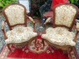 Louis Xv Fauteuil Extremely Rare French Side Chairs Circa 1760