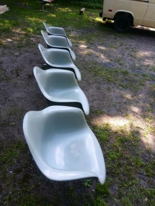 Tandem Five Shell Seating By Charles And Ray Eames For Herman Miller Mcm 1960s