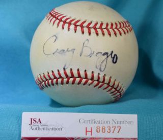 Craig Biggio Rookie Jsa Hand Signed American League Autograph Baseball