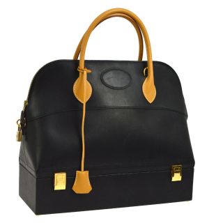 Hermes Bolid Macpherson 2way Hand Bag Bi - Color Veau Barenia Vintage Rk13925j