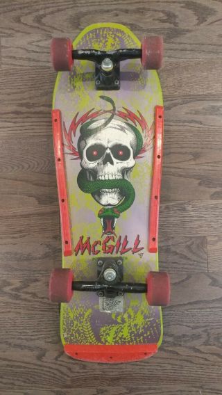 Vintage Mike Mcgill Rare 80’s Skateboard,  Powell Peralta,  Bones Brigade