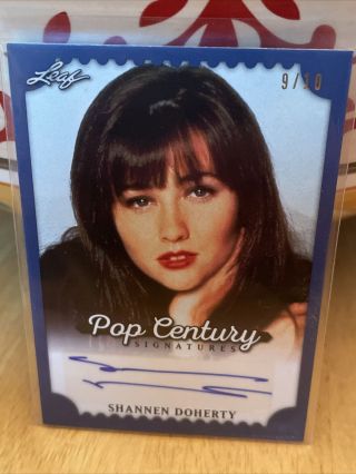 Shannen Doherty 2016 Leaf Pop Century Signatures 9/10 Auto Beverly Hills 90210