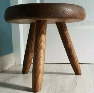 Rare French Vintage Stool Charlotte Perriand Berger