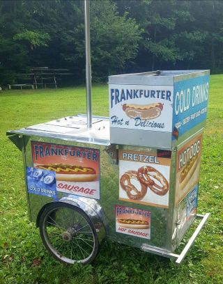 Vintage Hot Dog Cart