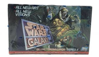 1995 Topps Star Wars Galaxy Series 3 Factory Box 36 Packs Case Fresh