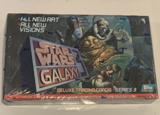 1995 Topps Star Wars Galaxy Series 3 Deluxe Trading Cards Factory Box