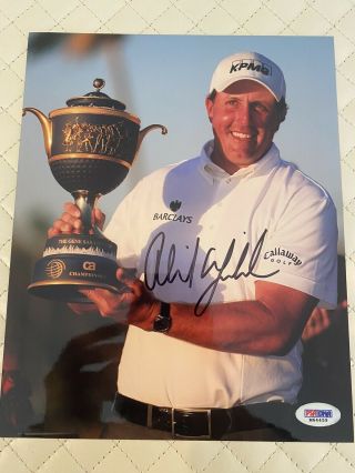 Phil Mickelson Autographed/signed 8x10 Photo Psa/dna Hof/legend