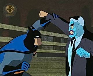 Bruce Timm Rare Batman & Two - Face Cel Shadow Of The Bat Part 2 Btas Wb