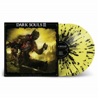 X/200 Yellow Black Splatter 2 X Lp Vinyl Dark Souls Iii Game Soundtrack