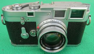 Vintage Leica M - 3 Double Stroke 35mm Rangefinder Film Camera