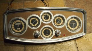 Vintage1933 Packard Dash Gauge Cluster 12 Cylinder