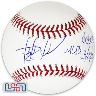 Fernando Tatis Jr.  Padres Autographed " Mlb Debut " Major League Baseball Jsa Auth