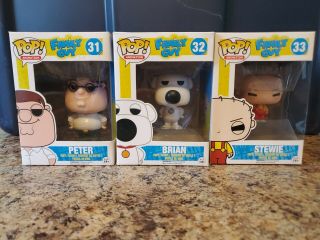 Funko Pop Family Guy 3 Figures (read Desc)