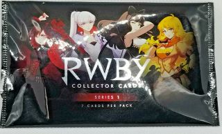 2016 ROOSTER TEETH RWBY TRADING CARDS COMPLETE 72 CARD BASE SET,  WRAPPER 2