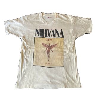 Vintage 1994 Nirvana In Utero Shirt Kurt Cobain Fear Of God Giant Distressed