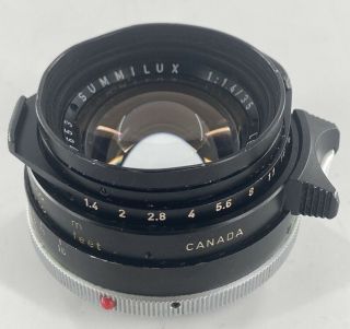 Leica Leitz Canada Summilux 35mm F/1.  4 Lens for Leica M RARE Vintage 2