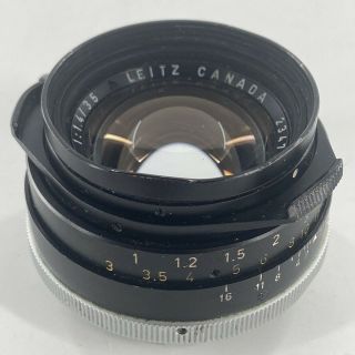 Leica Leitz Canada Summilux 35mm F/1.  4 Lens for Leica M RARE Vintage 5