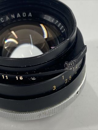 Leica Leitz Canada Summilux 35mm F/1.  4 Lens for Leica M RARE Vintage 6