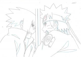 Naruto Shippuden Uzumaki Sasuke Genga Douga Production Anime Sketch Not Cel 216