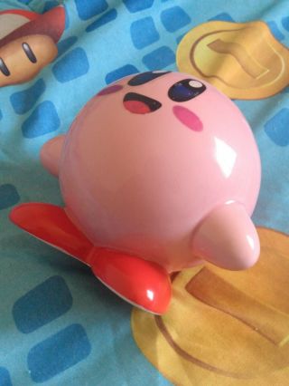 VERY RARE Kirby 64 KIRBY Piggy Coin Bank Figure Toy Nintendo 2000 FRAGILE Small 6