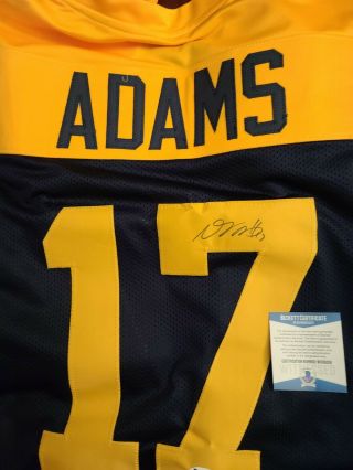 Davante Adams Signed Custom Throwback Jersey Green Bay Packers