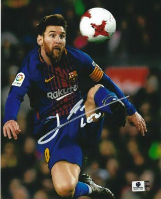 Lionel Leo Messi Signed Autographed 8 X 10 Photo W Fc Barcelona Psg Soccer