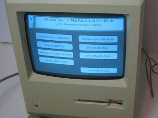 Vintage Apple Macintosh 128k Model M0001 1984 Complete