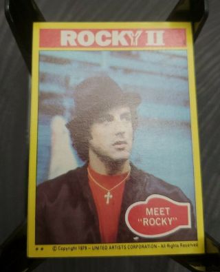 Rocky Ii 1979 Topps Movie Trading Cards Complete Set 99 Cards 22 Stickers