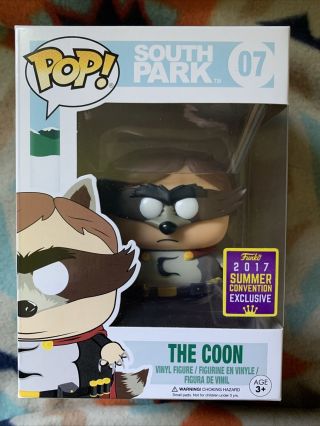 Funko Pop South Park: The Coon 07 2017 Sdcc Summer Convention Excl Protector