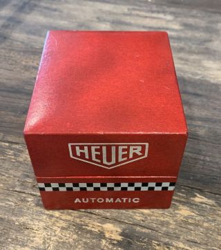 Vintage Heuer Red Racing Stripe watch Box for Autavia & Monaco 2