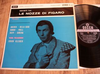 Erich Kleiber / Mozart,  Le Nozze Di Figaro,  Orig 1960 Uk Decca Sxl 2035 Wbg Ed1
