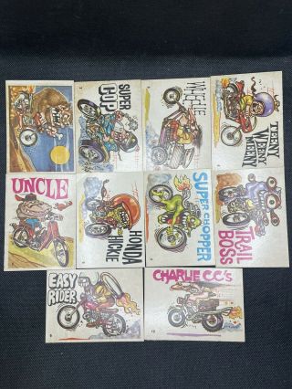 1972 Donruss Silly Cycles 66 Vintage Trading Cards Complete Set Stickers