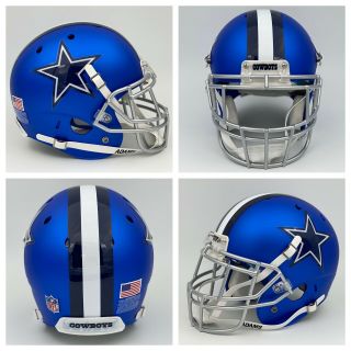 Dallas Cowboys “blaze Edition” - Schutt Xp - Full Size Football Helmet