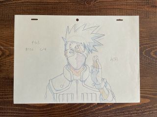 Naruto Production Sketch Genga/ Not Anime Cel Of Kakashi